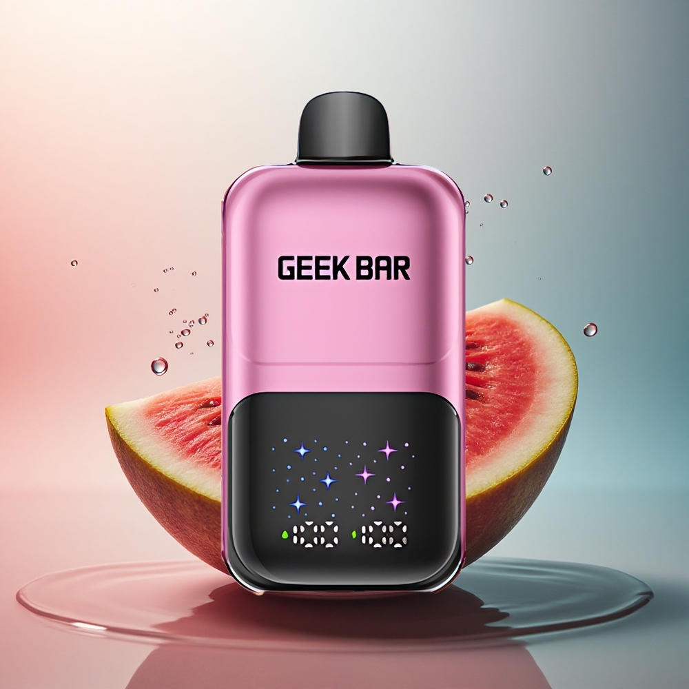 GEEK BAR 2GO 20ml 50000 Puffs Piersică & Pepene cu Ecran Interactiv și 5% Nicotină
