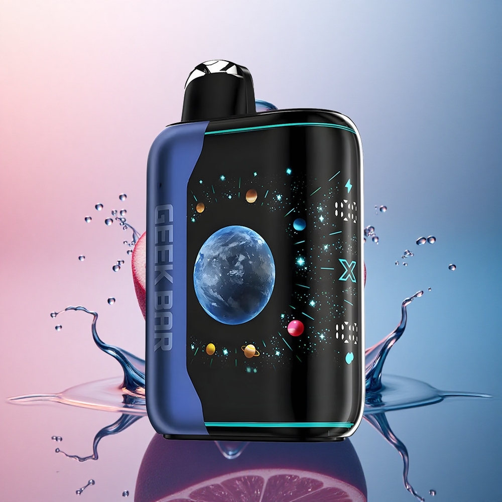 GEEK BAR Platinum Edition 25000 Puffs Gheață Zmeură Albastră cu 20mL E-Liquid și 2% Nicotină