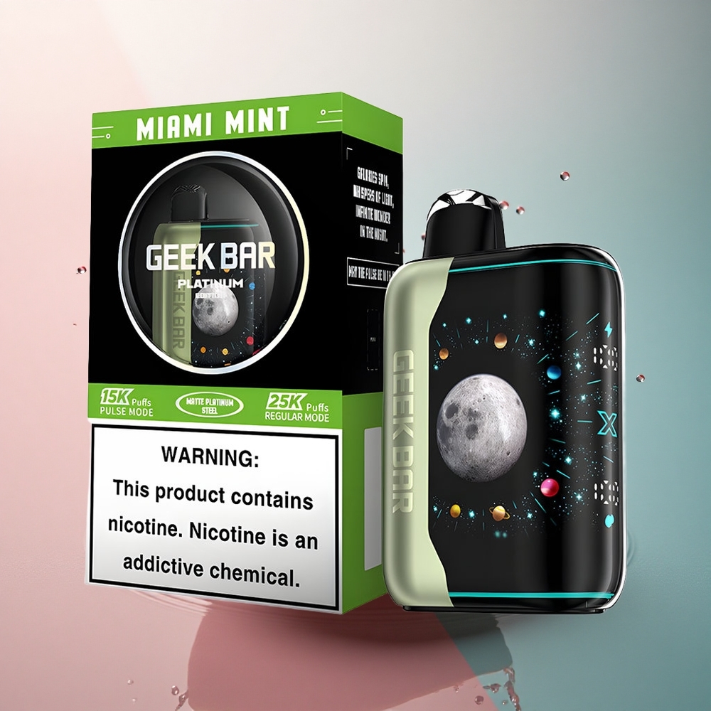 GEEK BAR Platinum Edition 25000 Puffs Mina Miami cu Încărcare Rapidă și Nicotină 2%