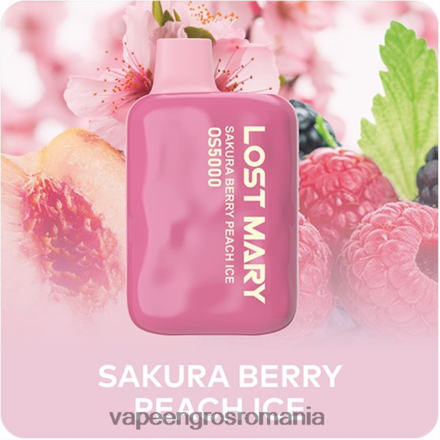 Țigară Electronică Cu Încărcător gheață de piersici din boabe de sakura N48BL497 LOST MARY OS5000
