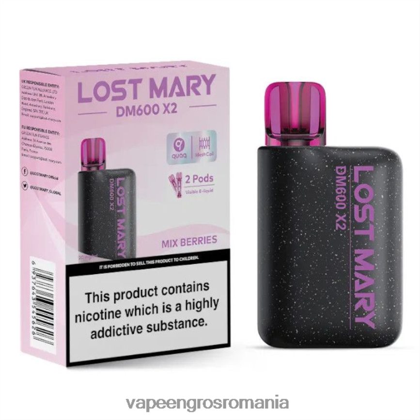 Țigară Electronică Cu Lichid amestecați fructele de pădure N48BL476 LOST MARY DM600 X2