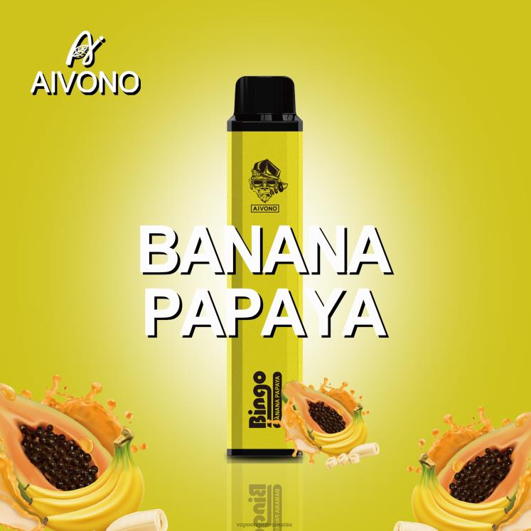 Aivono AIM BINGO 4000 banana papaya - XZ8VB137 Vape En-Gros Romania
