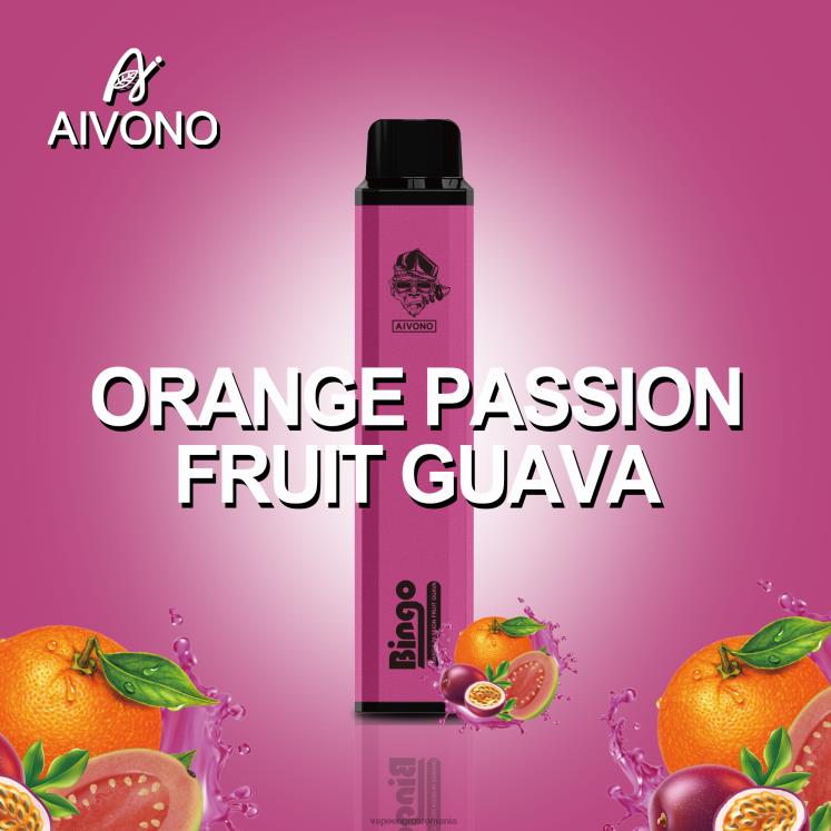 Aivono AIM BINGO 4000 portocala fructul pasiunii guava - XZ8VB132 Țigară Electronică Preț