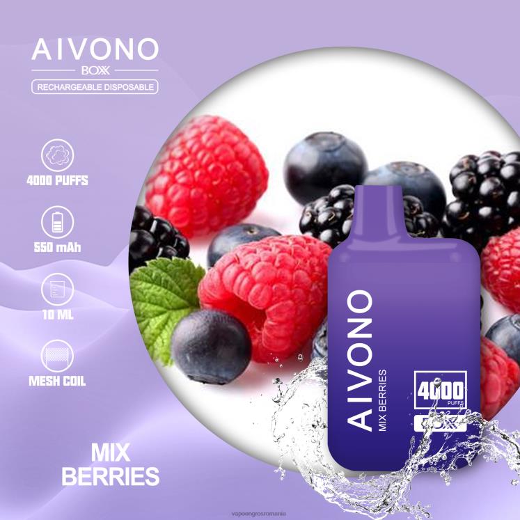Aivono AIM BOXX 4000 amestecați fructele de pădure - XZ8VB215 Țigară Electronică Cu Încărcător