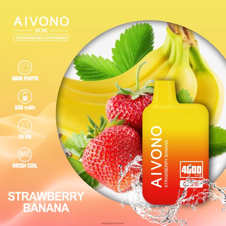 Aivono AIM BOXX 4000 banană căpșuni - XZ8VB231 Țigară Electronică Cu Încărcător