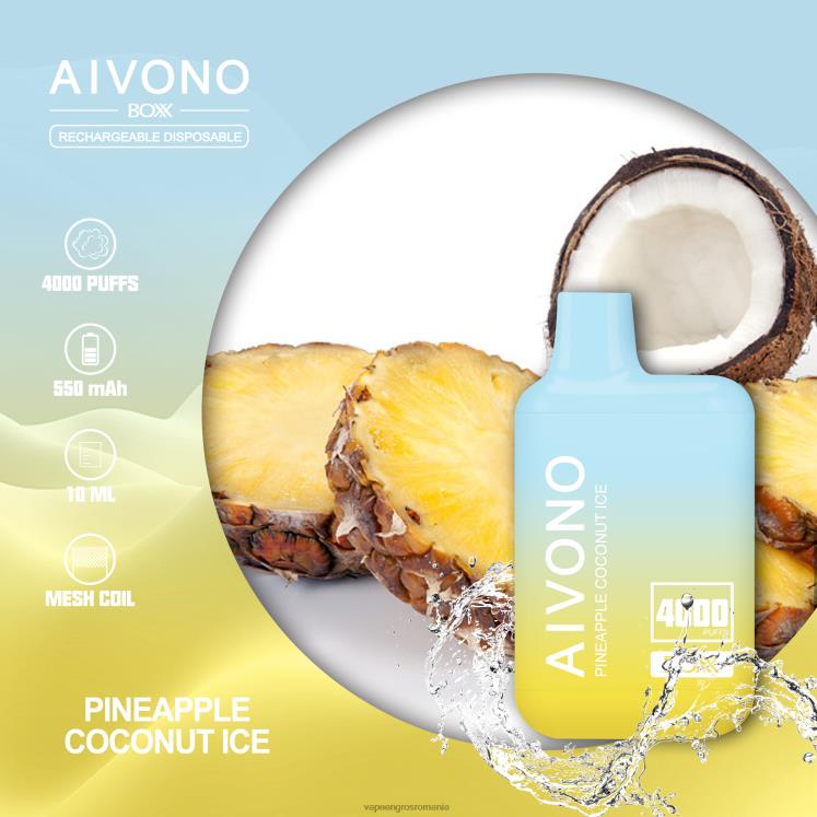 Aivono AIM BOXX 4000 gheață de cocos cu ananas - XZ8VB222 Țigară Electronică Cu Lichid