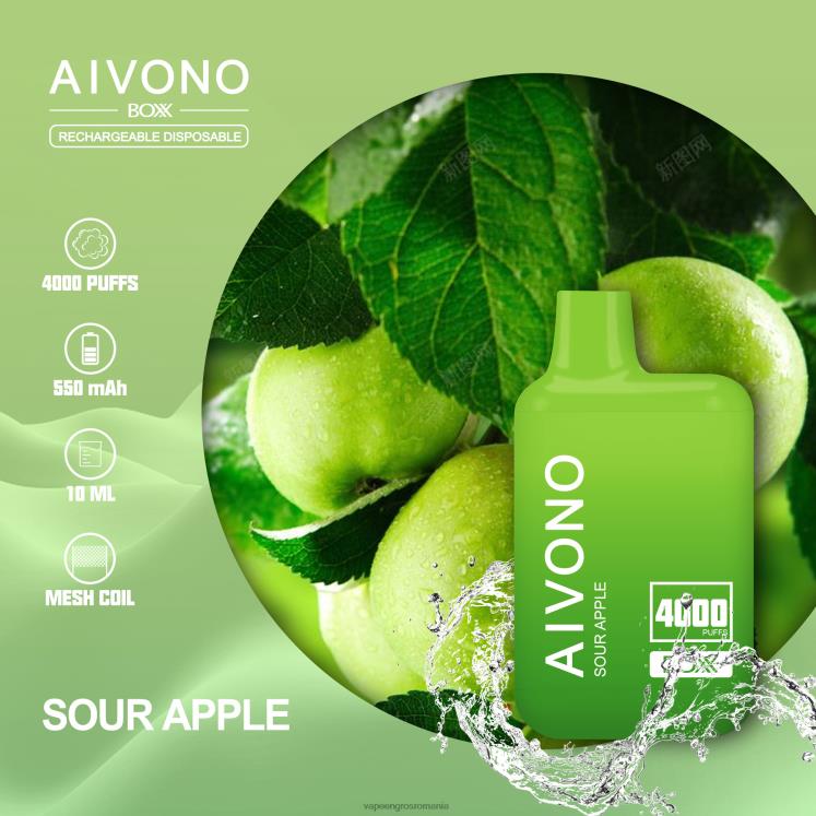 Aivono AIM BOXX 4000 măr acru - XZ8VB220 Țigară Electronică Preț