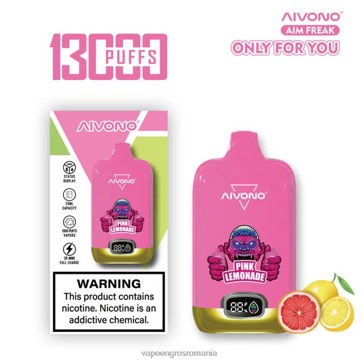 Aivono AIM FREAK 13000 limonada roz - XZ8VB249 Vape En-Gros Romania