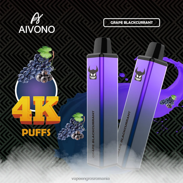 Aivono AIM FREAK 4000 coacaze negre de struguri - XZ8VB259 Vape Angro