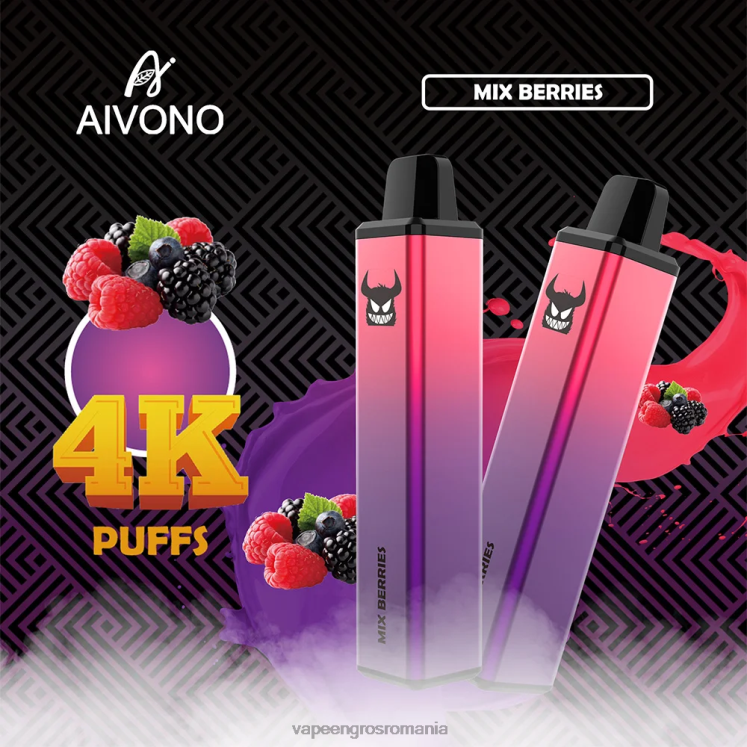 Aivono AIM FREAK 4000 fructe de padure amestecate - XZ8VB260 Țigară Electronică Preț