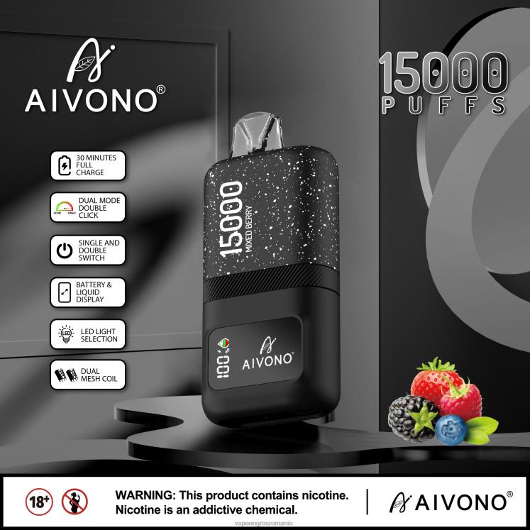 Aivono AIM magic 15000 fructe de padure amestecate - XZ8VB67 Vape Angro