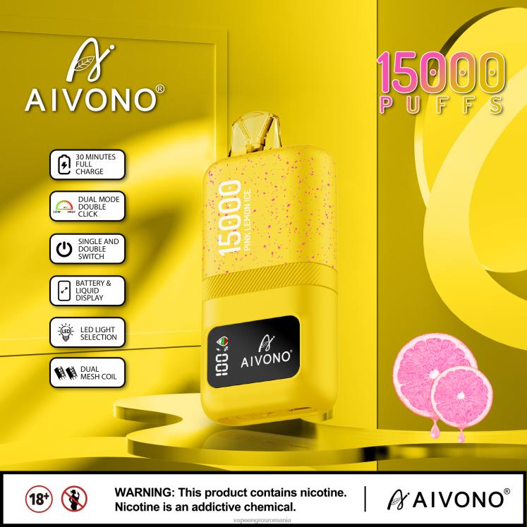 Aivono AIM magic 15000 gheață roz de lămâie - XZ8VB61 Țigară Electronică Vaporesso