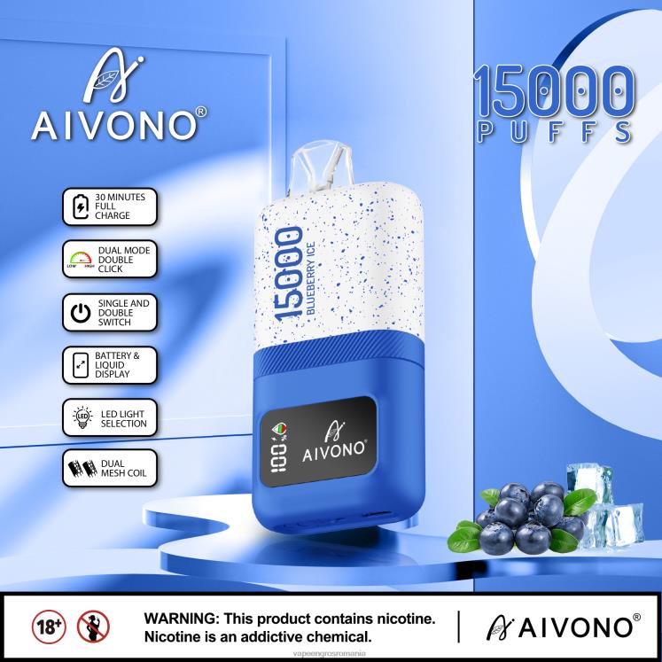 Aivono AIM magic 15000 gheata de afine - XZ8VB68 Țigară Electronică Preț