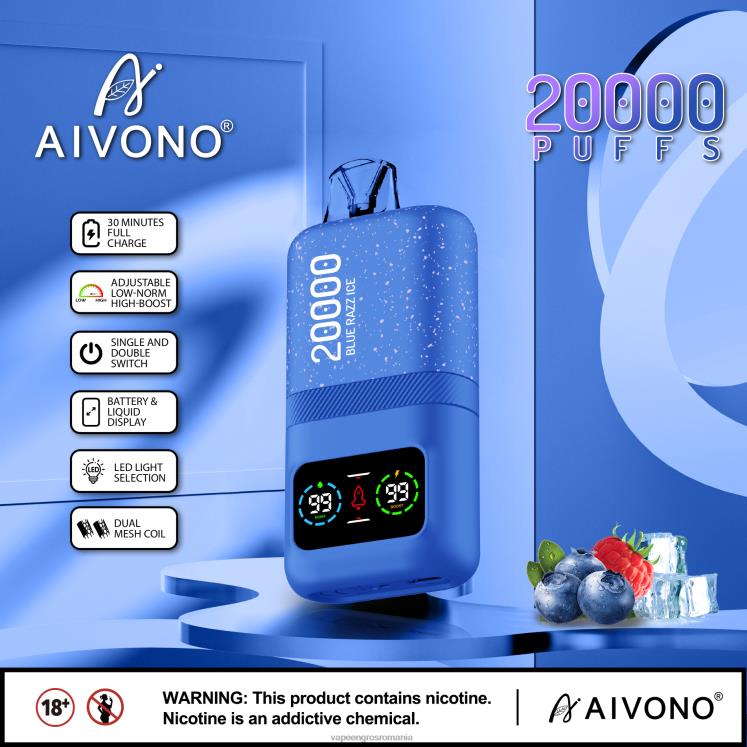 Aivono AIM magic 20000 gheață albastră - XZ8VB79 Țigară Electronică Cu Încărcător