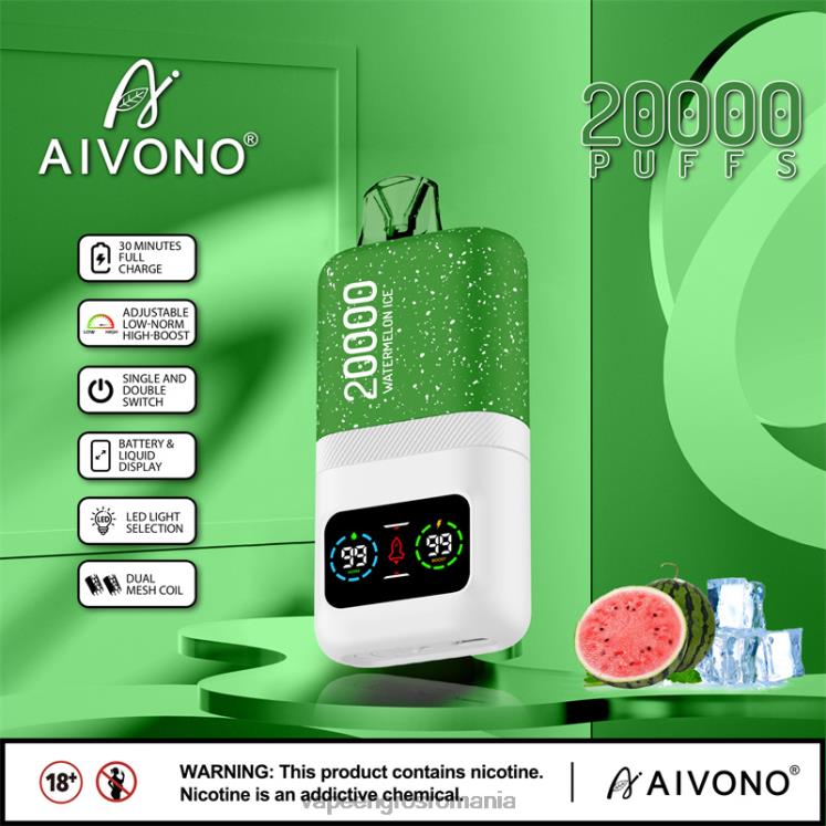 Aivono AIM magic 20000 gheata de pepene verde - XZ8VB75 Vape Angro