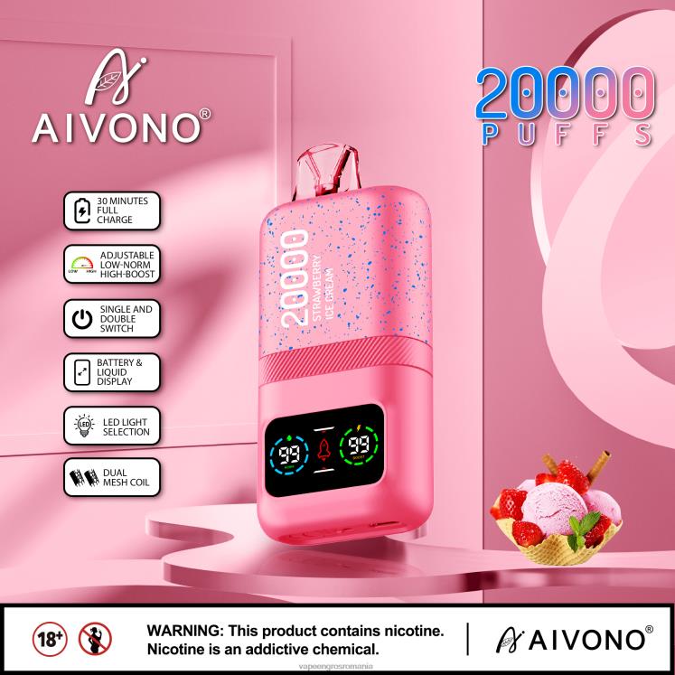 Aivono AIM magic 20000 inghetata de capsuni - XZ8VB80 Vape Romania Shop