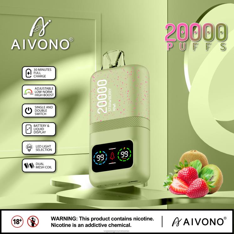 Aivono AIM magic 20000 kiwi de căpșuni - XZ8VB81 Vape En-Gros Romania