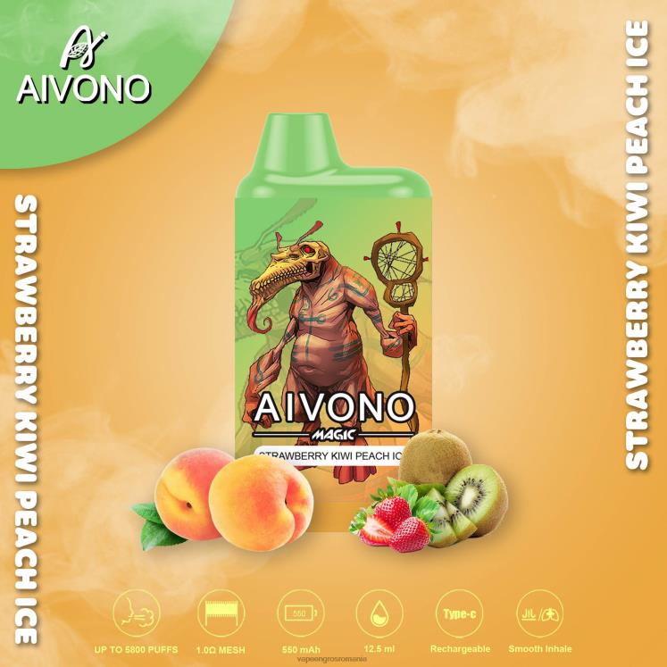 Aivono AIM MAGIC 5800 țigară cutie de gură capsuni kiwi piersici gheata - XZ8VB96 Vape Romania Shop