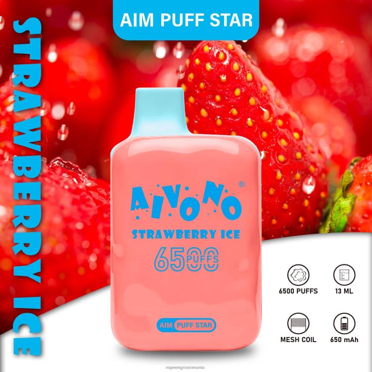 Aivono AIM PUFF STAR 6500 gheata de capsuni - XZ8VB288 Vape Romania Shop