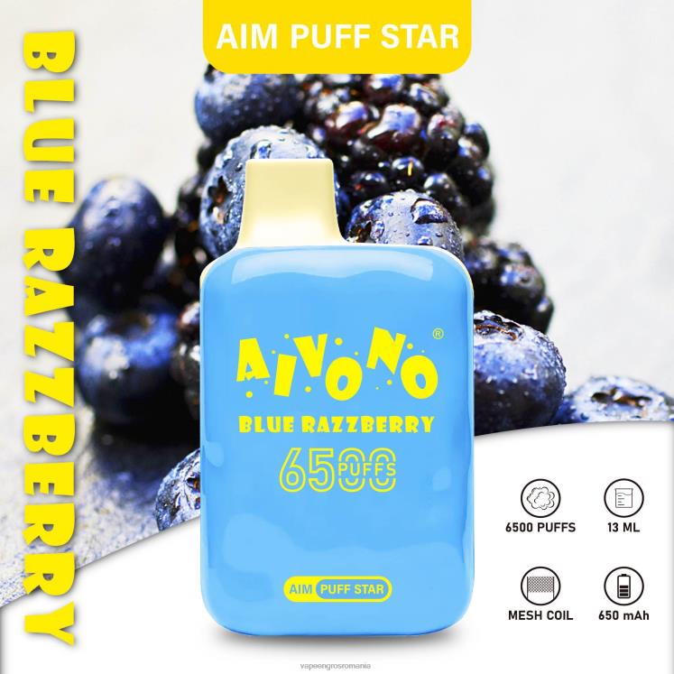 Aivono AIM PUFF STAR 6500 razzberry albastru - XZ8VB292 Țigară Electronică Preț