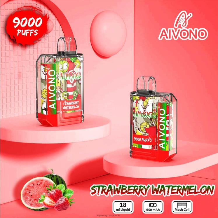 Aivono AIM XXL 9000 autocolant gura transparent pepene verde căpșuni - XZ8VB53 Țigară Electronică Vaporesso