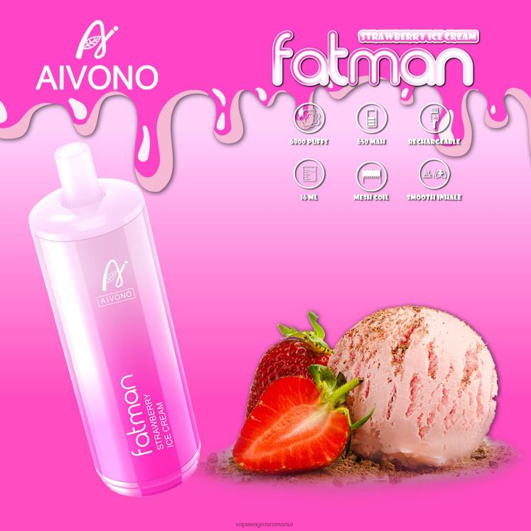 Aivono FATMAN 6800 inghetata de capsuni - XZ8VB21 Țigară Electronică Vaporesso