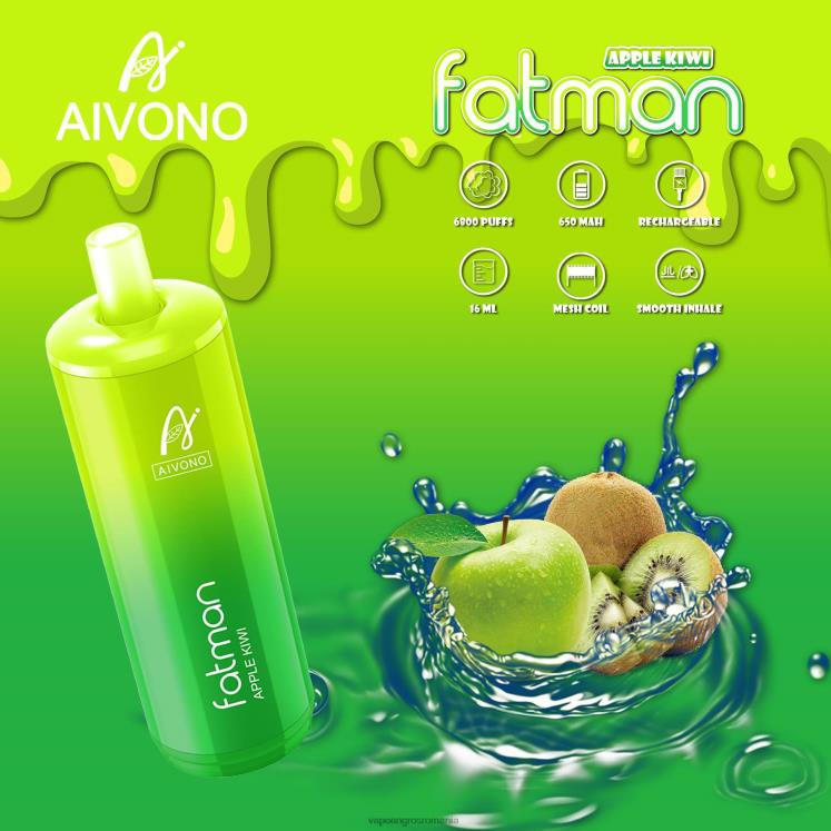 Aivono FATMAN 6800 mere kiwi - XZ8VB31 Țigară Electronică Cu Încărcător