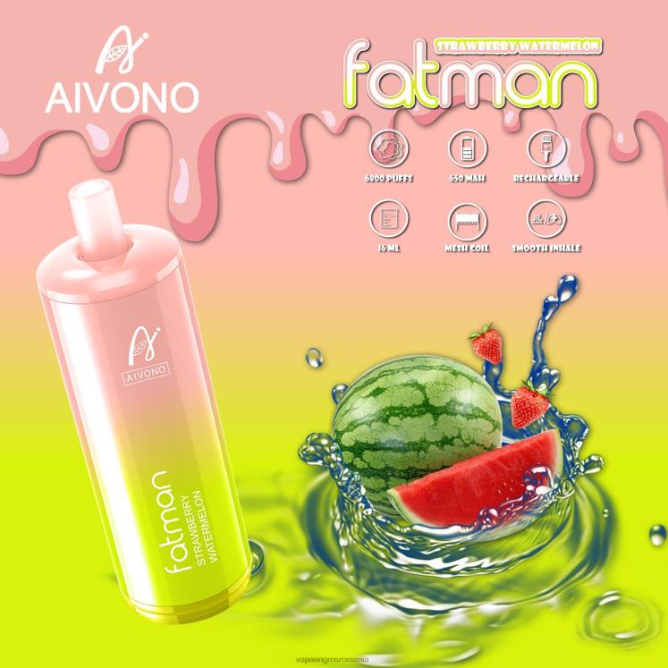 Aivono FATMAN 6800 pepene verde căpșuni - XZ8VB30 Țigară Electronică Cu Lichid