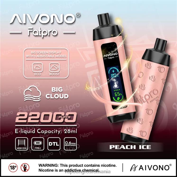 Aivono Fatpro 22000 gheata de piersici - XZ8VB5 Țigară Electronică Vaporesso