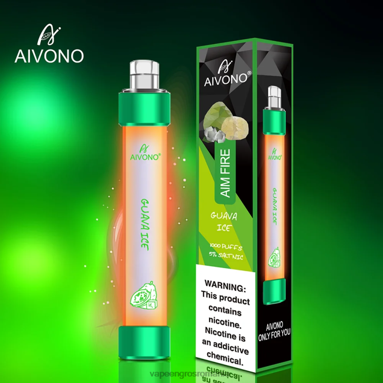 Aivono AIM FIRE 1000 gheață de guava - XZ8VB330 Puff Vape En Gros