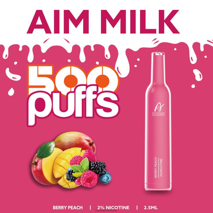 Aivono AIM MILK 500 fructe de pădure piersică - XZ8VB273 Vape En-Gros Romania