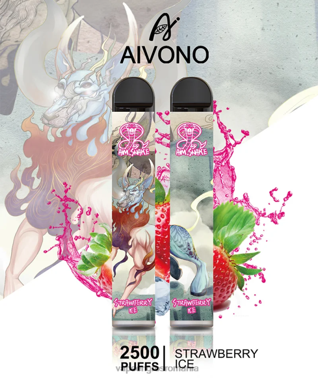 Aivono AIM SNAKE 2500 gheata de capsuni - XZ8VB319 Țigară Electronică Cu Încărcător
