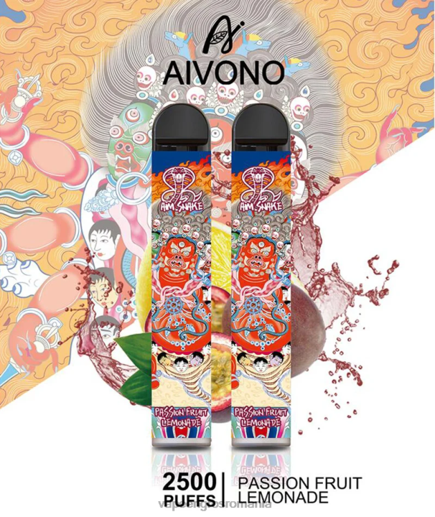 Aivono AIM SNAKE 2500 limonada cu fructul pasiunii - XZ8VB315 Vape Angro