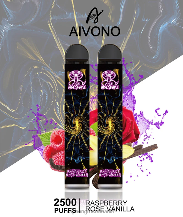 Aivono AIM SNAKE 2500 vanilie trandafir de zmeura - XZ8VB317 Țigară Electronică Vaporesso