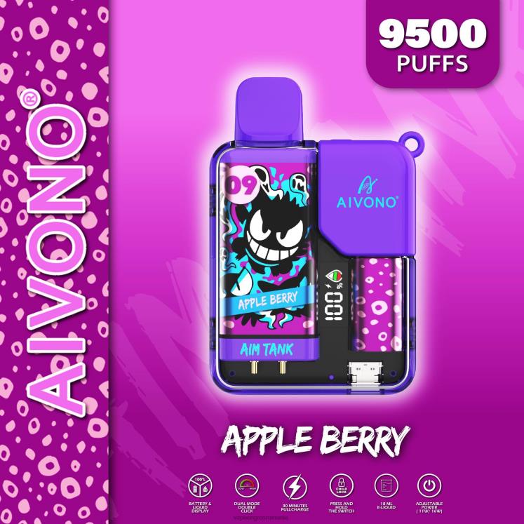 Aivono AIM TANK 9500 boabe de măr - XZ8VB43 Vape Angro