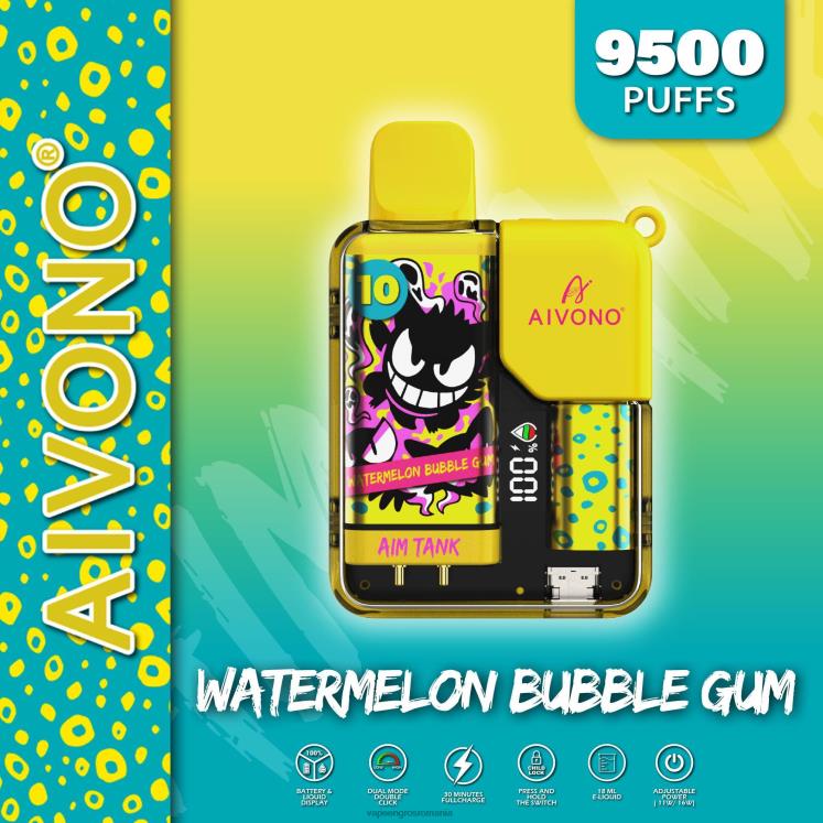 Aivono AIM TANK 9500 gumă de mestecat pepene verde - XZ8VB44 Țigară Electronică Preț