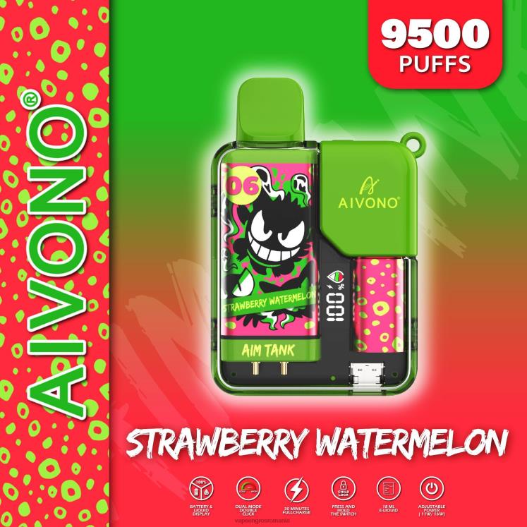 Aivono AIM TANK 9500 pepene verde căpșuni - XZ8VB46 Țigară Electronică Cu Lichid