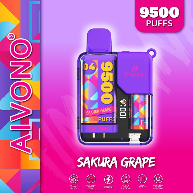 Aivono AIM TANK 9500 struguri de sakura - XZ8VB36 Țigară Electronică Preț