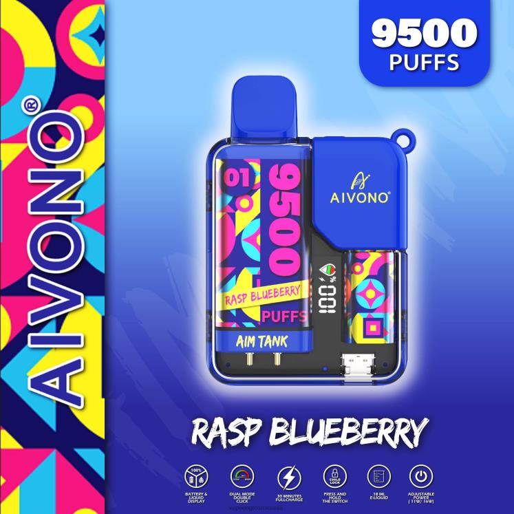Aivono AIM TANK 9500 zmeura afine - XZ8VB33 Vape En-Gros Romania