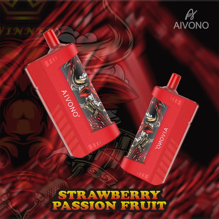 Aivono AIM WINNER 5000 fructul pasiunii de căpșuni - XZ8VB130 Puff Vape En Gros