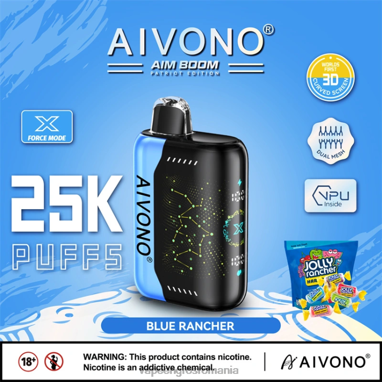Aivono AIM BOOM 25000 fermier albastru - XZ8VB344 Vape Romania Shop