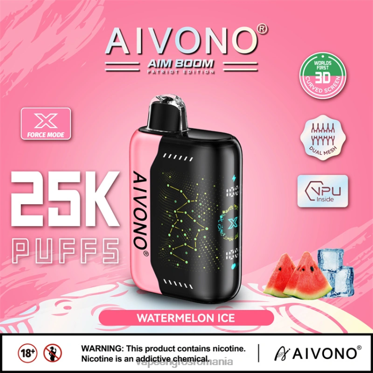 Aivono AIM BOOM 25000 gheata de pepene verde - XZ8VB353 Vape En-Gros Romania
