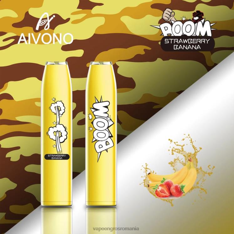 Aivono AIM BOOM 600 banană căpșuni - XZ8VB363 Vape Angro