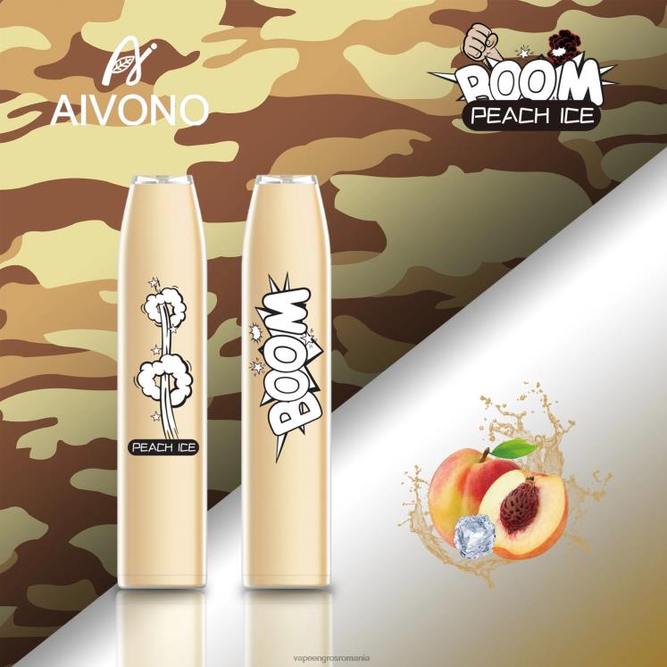 Aivono AIM BOOM 600 gheata de piersici - XZ8VB362 Puff Vape En Gros