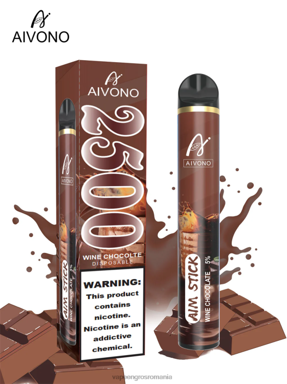 Aivono AIM STICK 2500 ciocolata cu vin - XZ8VB156 Țigară Electronică Preț