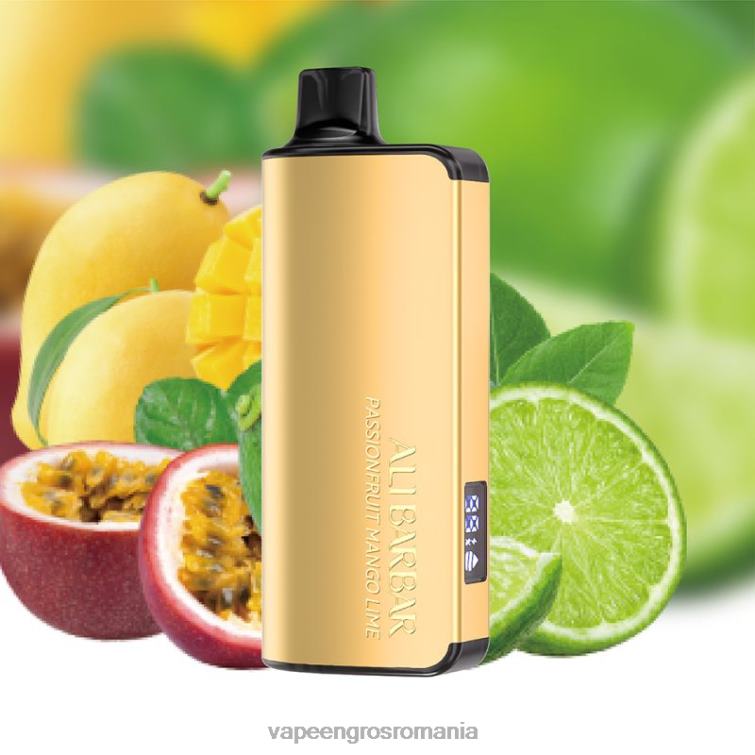 Țigară Electronică Preț Z4FPZ39 Alibarbar Ingot 20000 vape de unică folosință fructe de pasiune mango lime