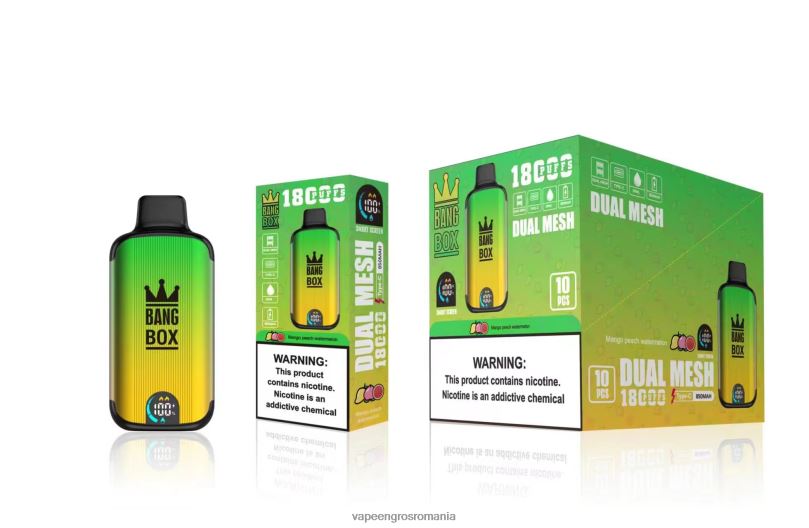 Bang Box 18000 pufuri F6Z6V89 - Vape En-Gros Romania mango piersici pepene verde