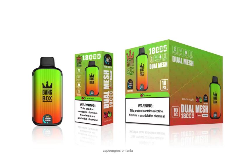 Bang Box 18000 pufuri F6Z6V93 - Țigară Electronică Vaporesso măr dublu