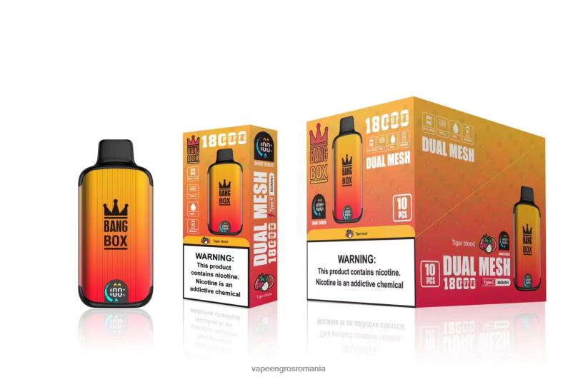 Bang Box 18000 pufuri F6Z6V94 - Țigară Electronică Cu Lichid sânge de tigru