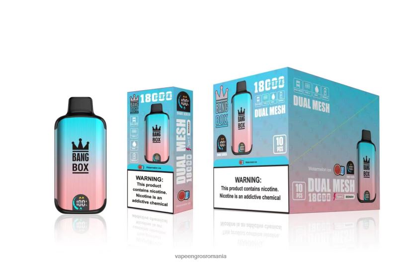 Bang Box 18000 pufuri F6Z6V96 - Vape En-Gros Romania gheata de pepene verde